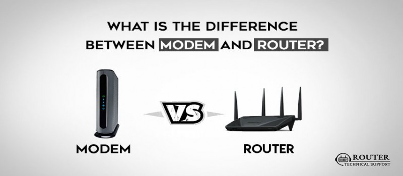 difference between router and modem in tabular form